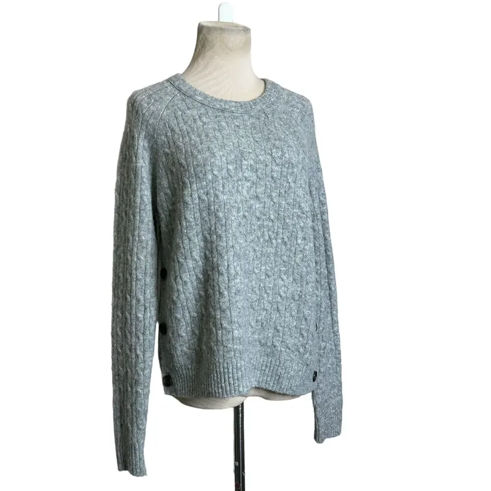 J. Crew gray crew neck sweater size S
